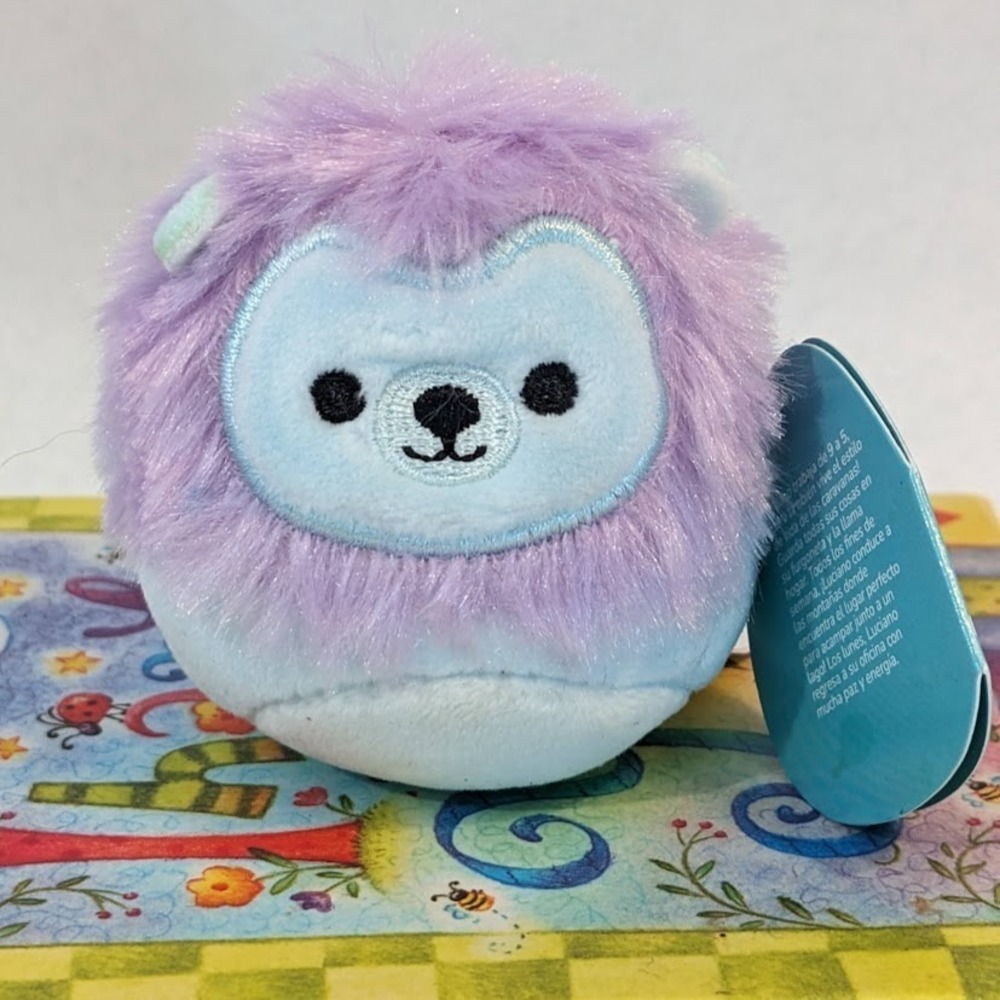 Micromallow by Squishmallow "Luciano the Lion" Stuffed Animal 2.5" Stuffy NWT